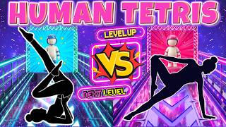 HUMAN TETRIS 2 Player ⚡ Interactive Warm - Up | Last One Standing Wins | PvP Showdown