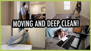 Deep Cleaning The Gym Room and Setting Up The Office! | Rearranging My House!