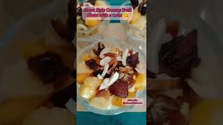 Street Style Creamy Fruit chaat @triosoulsisters110creamyfruitchaat ytshorts Pakistani