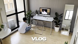 VLOG｜賃貸をオシャレに飾るフロアタイル｜部屋の模様替え