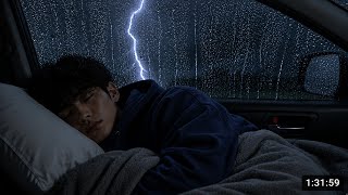 ☔Strong Rain Thunderstorm Sounds For Sleeping | Heavy Rain & Intense Thunder On Old House at Night