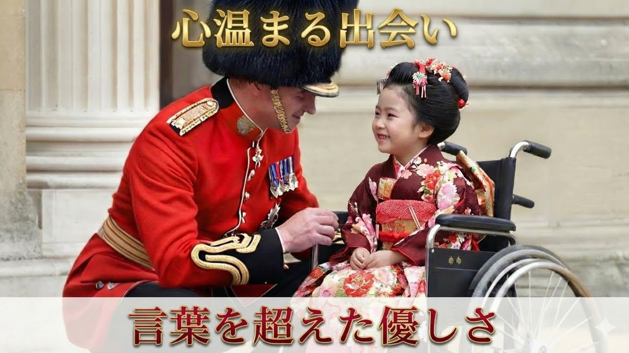 【海外の反応】「任務中だ、失せろ！」子供相手でも容赦しない近衛兵。しかし、日本人の少女にだけ見せた“たった一度の奇跡”に、世界中が優しい涙に包まれた！