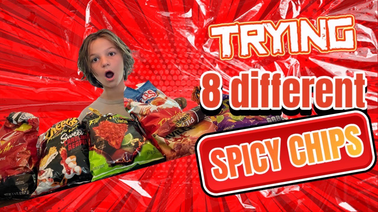 TRYING 8 DIFFERENT SPICY CHIPS 🌶️🥵 - YouTube