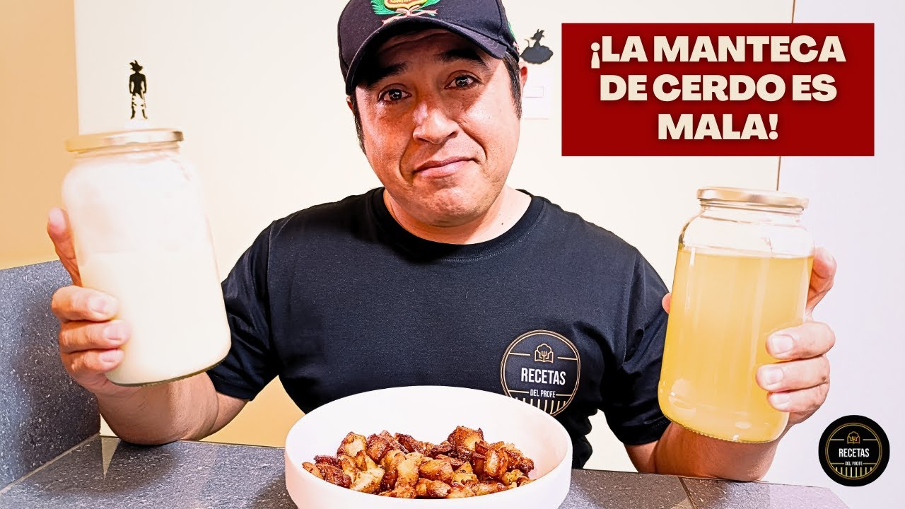 Cómo preparar Manteca de Cerdo 🧈 ¿conoces sus beneficios? | Recetas del Profe