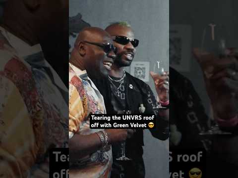 Me & ​⁠​⁠@officialgreenvelvet tore the UNVRS roof off! 😎 #carlcox #greenvelvet #unvrs