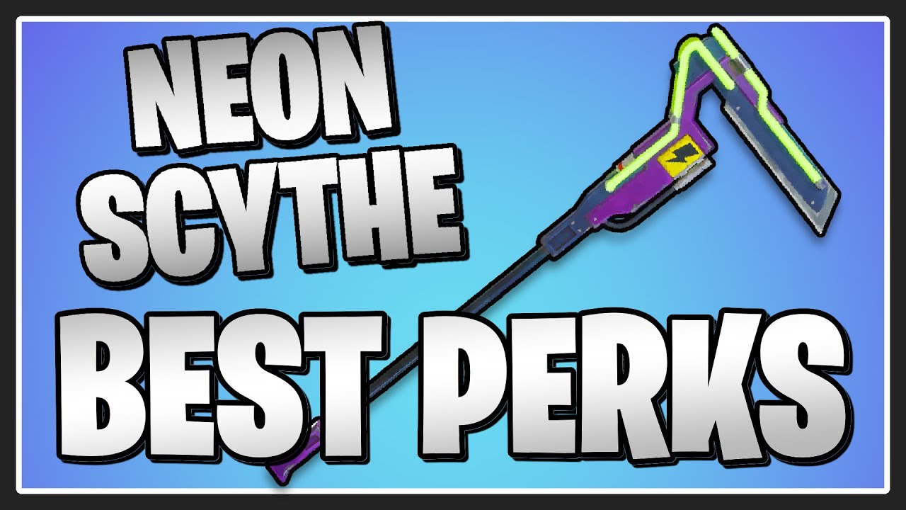 The BEST PERKS for the Neon Scythe in Fortnite Save the World!