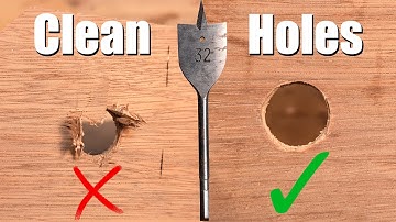 Drill A Clean Hole In Plywood With A Spade Bit