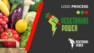 VEGETARIAN POWER LOGO | XARA DESIGNER PRO