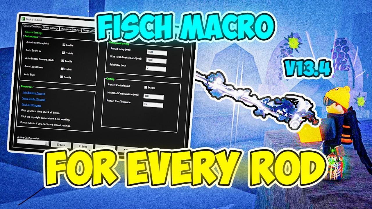*НОВЕЙШАЯ* версия Fisch Macro V13.4 (РАБОТАЕТ НА ВСЕХ УДИЛИЩАХ) | Как использовать Fisch Macro