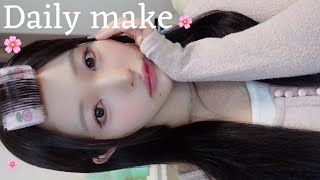【毎日メイク】透明感爆上げで超盛れるメイク🌸今の時期にぴったりなピンクメイク！