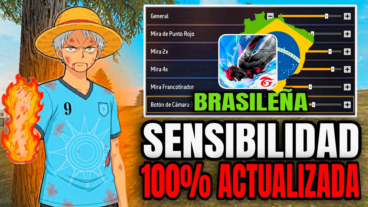 ✅SENSIBILIDAD BRASILEÑA 2025 ⚙️para pegar todo ROJO🩸EN ESTA ACTUALIZACIÓN DE FREE FIRE