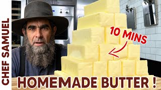 How i Make HOMEMADE Butter in Minutes? (Just $)