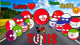 Some country love❤ TUNISIA🇹🇳and hate country TUNISIA🇹🇳#countryballs #tunisia #history #viralvideo 