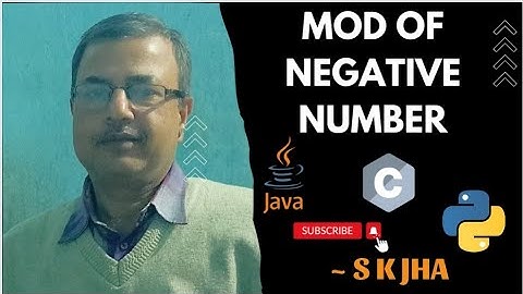 mod of negative number in python
