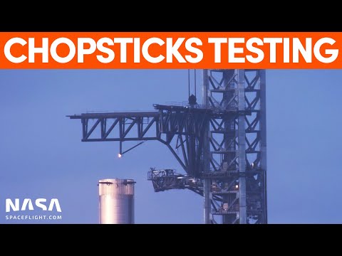 Chopsticks Tested | SpaceX Boca Chica