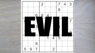 Here's a puzzle labelled EVIL by websudoku.com