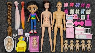 6:51 Minutes Satisfying with Unboxing Barbie Princess Pink Kitchen,Rock Bed Play Set Review Toy｜ASMR