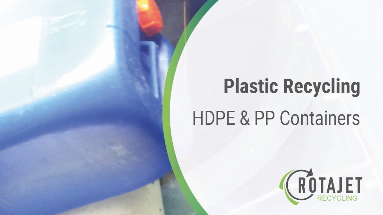Recycle HDPE or PP Containers Plastic Recycling Plastic Wash Plants