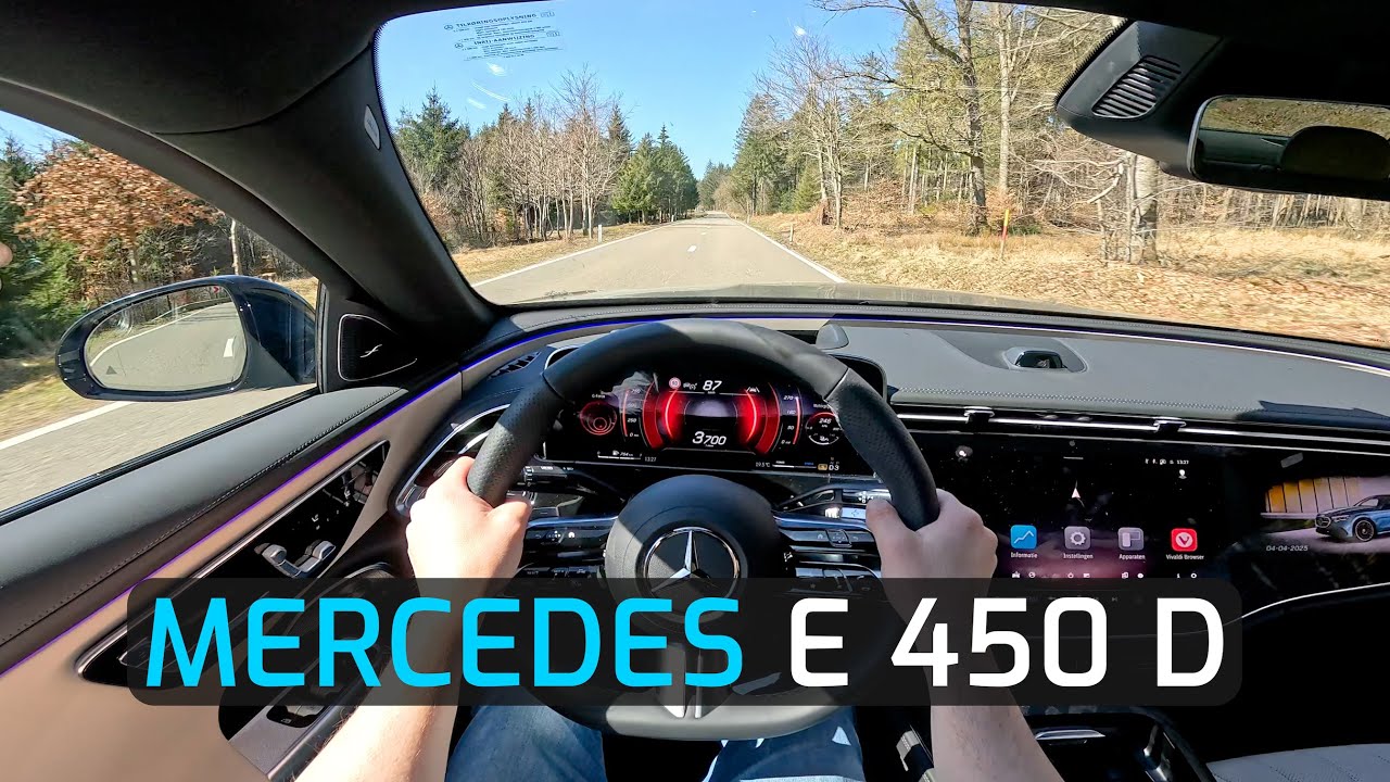 2025 MERCEDES-BENZ E 450 d 4MATIC 367 HP + 23 HP POV TEST DRIVE