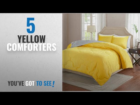 top-10-yellow-comforters-[2018]:-comfort-spaces-–-vixie-reversible-down-alternative-comforter