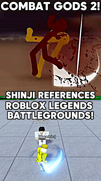 COMBAT GODS 2 VS RBLX LGBS SHINJI REFERENCES! | #edit #jun #capcut #roblox #shorts #tsb #Viral. | LB