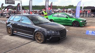 700HP Audi RS3 Sportback vs 900HP BMW M3 E46