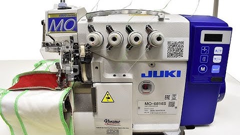 Demo of Juki MO-6814 4 thread direct drive overlocker