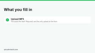 How to Create a QR Code for an MP3 (Step by Step) screenshot 3