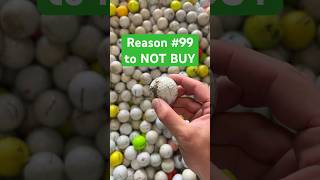 Never buy used golf balls😉