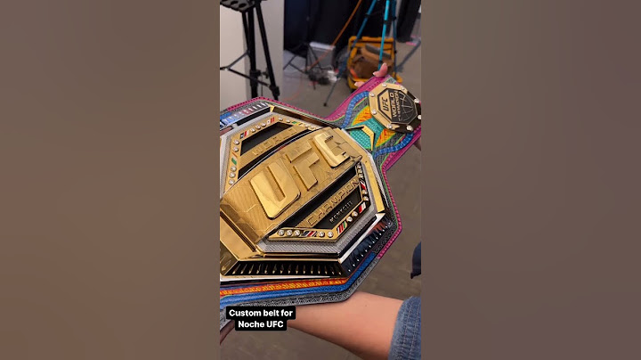 The custom belt for #NocheUFC 🏆