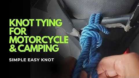 De PERFECTE motorknoop! #howto #doehetzelf #kamperen