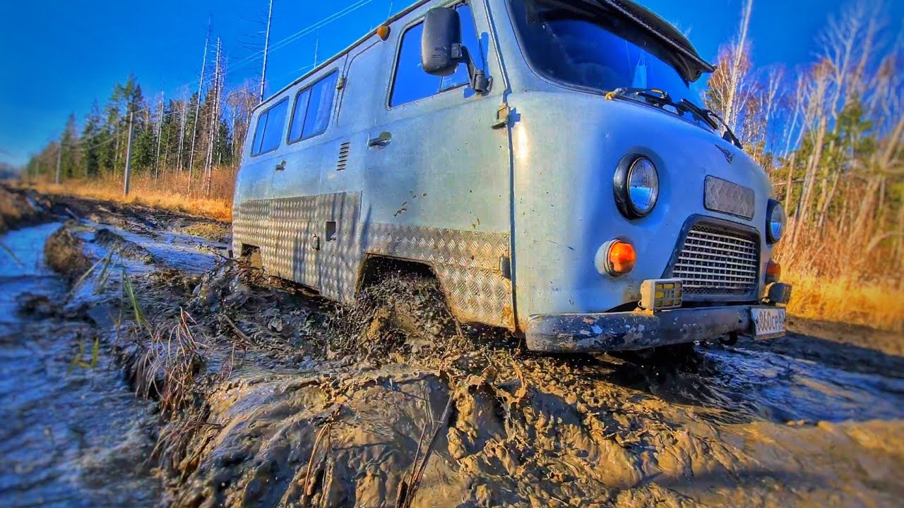 Кто проходимее Нива или Уаз? Застряли все (почти). Порвал Ниву. - YouTube