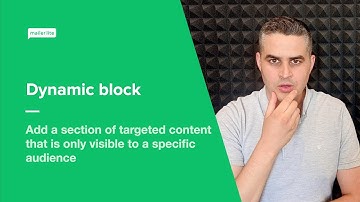 Dynamic Block - Add dynamic content to your newsletter in MailerLite