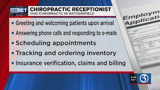 JOBS FOR CT: Chiropractic receptionist
