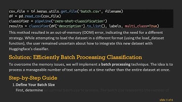 Mastering Huggingface Zero-Shot Text Classification with Large Datasets