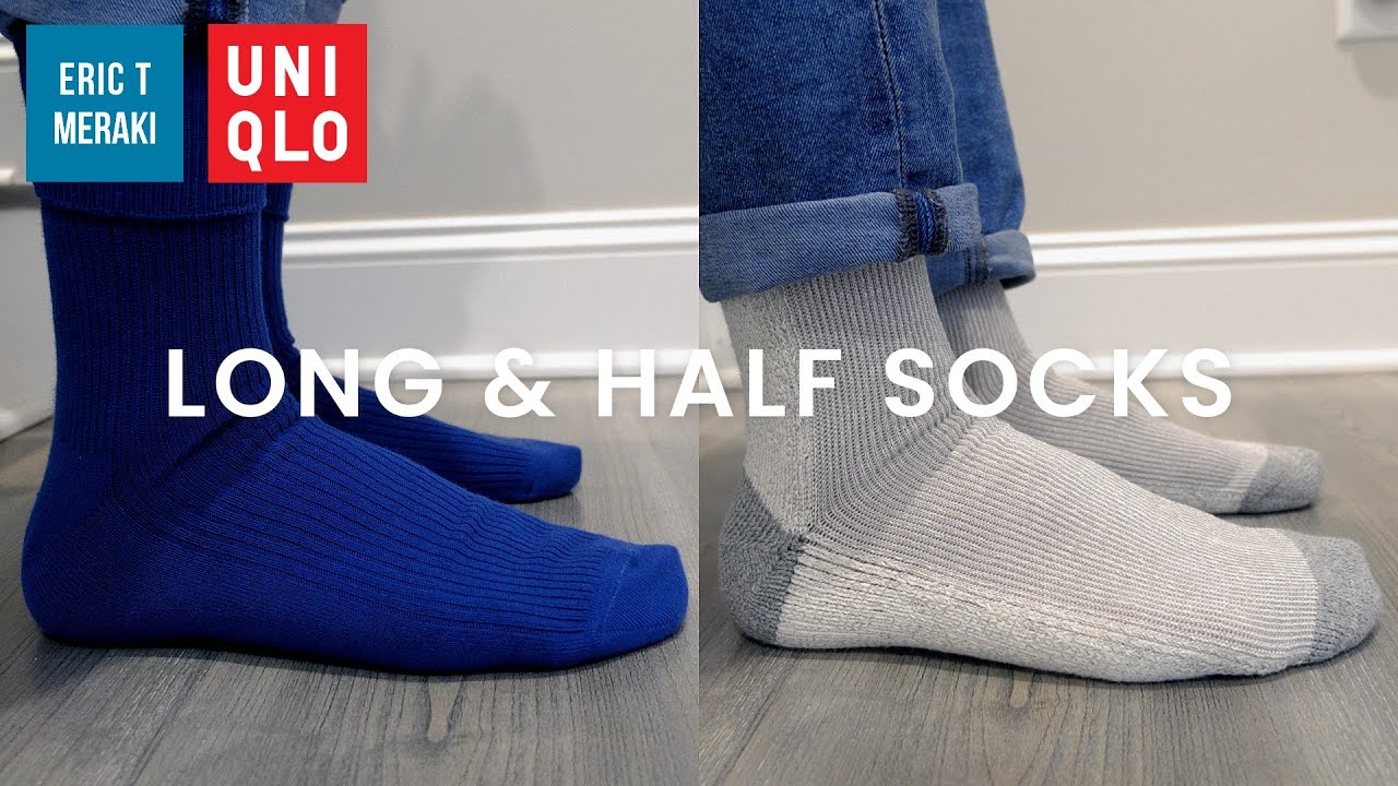UNIQLO HAUL] Men's Long Color Socks & Half Socks Review