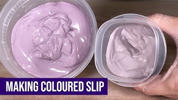 How to make coloured slip for pottery | Making coloured slip for ceramics