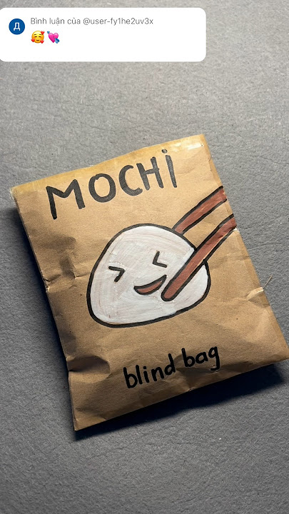 Mochi blind bag #blindbag #mochi #papersquishy #papercraft #shorts #asmr #diy#craft