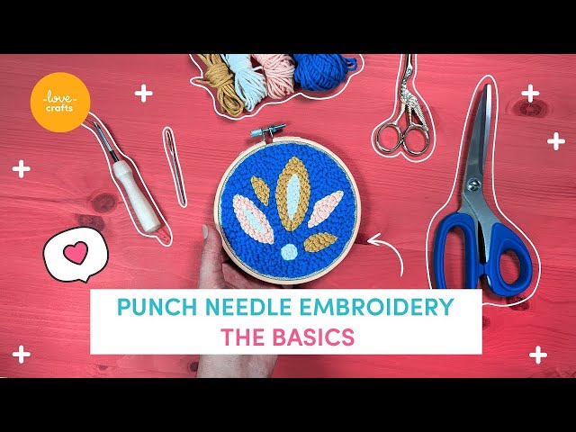Beginner Punch Needle Kit-learn 8 Different Stitches-how to Start  Embroidery-fabric-needle Kit-birthday Gift-handmade-punch Needle Kit 