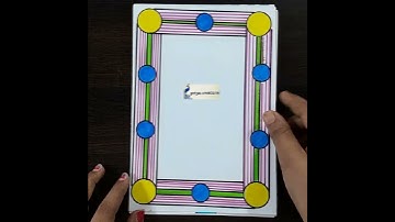 Quick and Easy 5 Border Designs for Project File | 100 border designs #CreativeArt #Satisfying