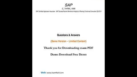 #C_THR89_1908 SAP Exam Info #C_THR89_1908 Free Practice Test