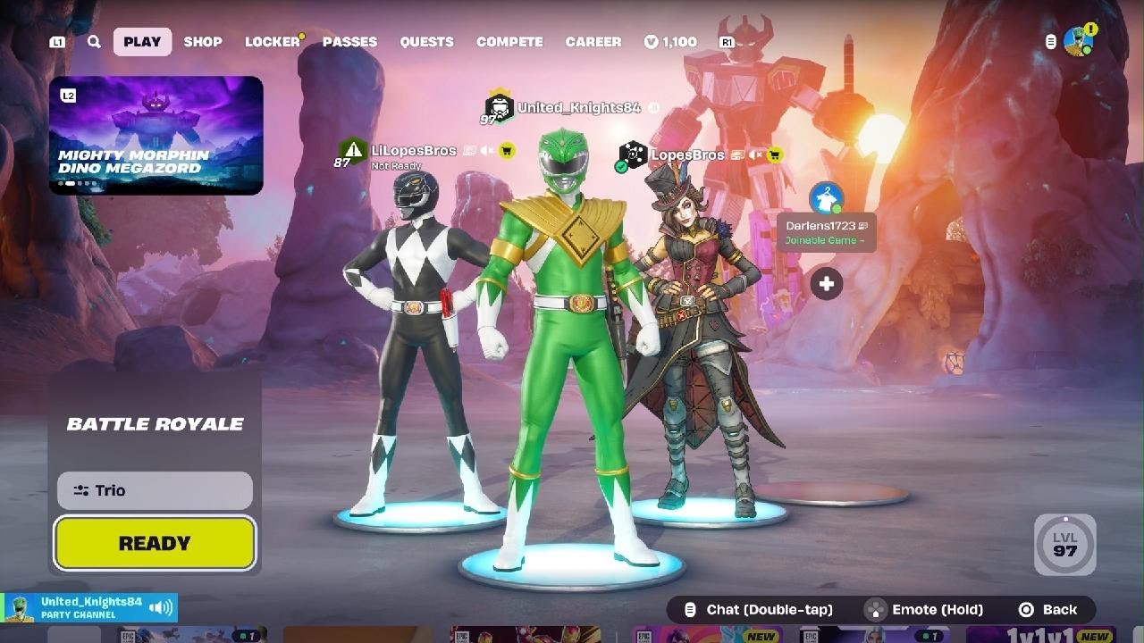 Fortnite Battle Royale | New Power Rangers Weapon❕ LopesBros