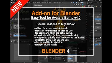 Update of the Easy Tool for Avatars addon for Blender 4