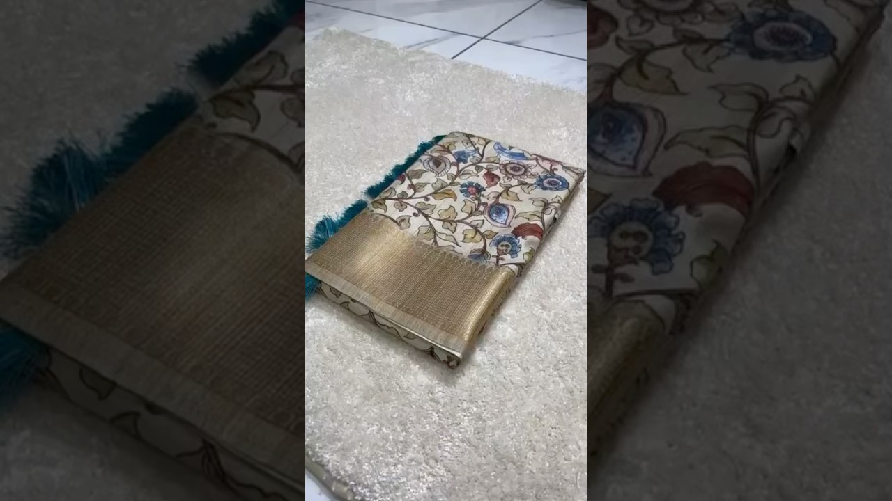 Assam Silk Kalamkari Digital Printed Saree