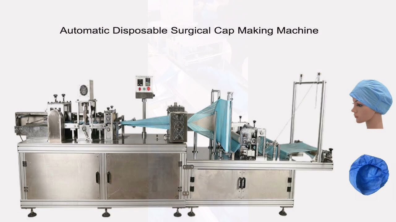 Disposable Non Woven Surgical Cap Machine, Auto Non Woven Nurse Hair Cap Machine