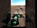🌾 "Modern Farming Magic! Double Tractor Seed Drill Action."