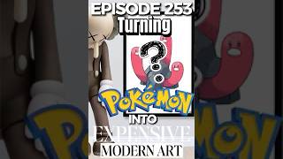 Making POKÉMON into expensive modern art #pokemon #art #wugtrio 