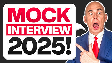 MOCK INTERVIEW 2025! Job Interview Questions & Answers (How to PREPARE for an INTERVIEW) 100% PASS!