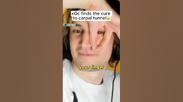 xQc found the cure to capral tunnel