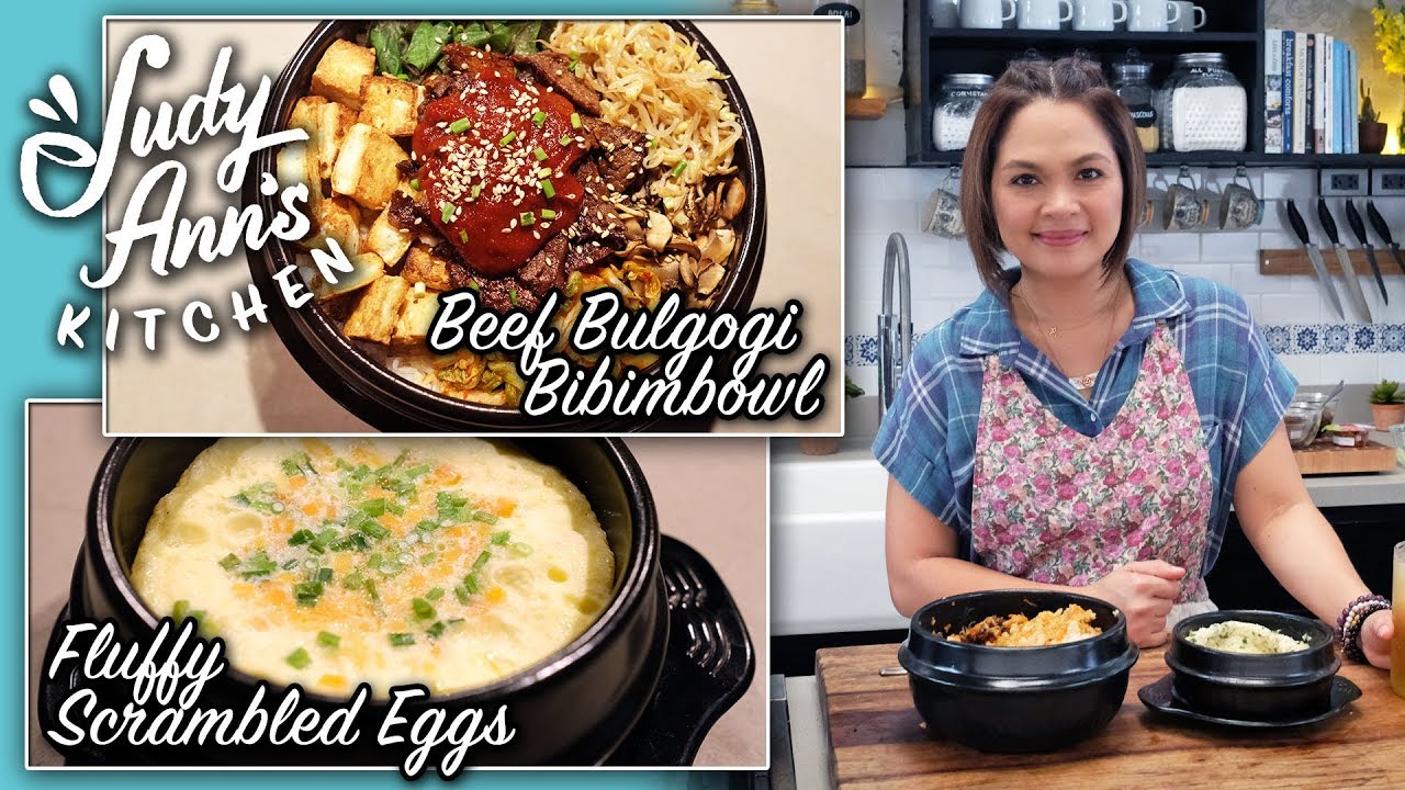 [Judy Ann's Kitchen 10] Ep 1 : Fluffy Scrambled Eggs, Bulgogi and Bibimbap | Korean Dishes - YouTube